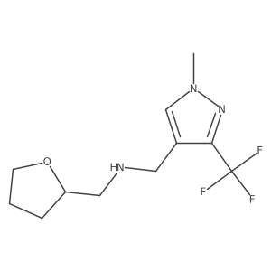 {[1-methyl-3-(trifluoromethyl)-1H-pyrazol-4-yl]methyl}[(oxolan-2-yl)methyl]amine Structure