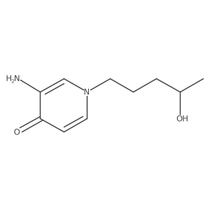 3-Amino-1-(4-hydroxypentyl)-1,4-dihydropyridin-4-one结构式