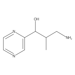 3-Amino-2-methyl-1-(pyrazin-2-yl)propan-1-ol Structure