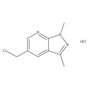 5-(chloromethyl)-1,3-dimethyl-1H-pyrazolo[3,4-b]pyridine hydrochloride Structure