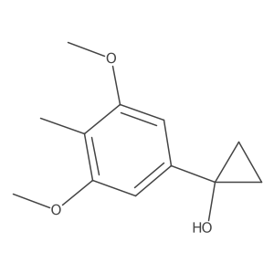 1-(3,5-Dimethoxy-4-methylphenyl)cyclopropan-1-ol Structure