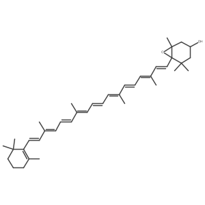 (3S,5R,6S)-beta-cryptoxanthin 5,6-epoxide结构式