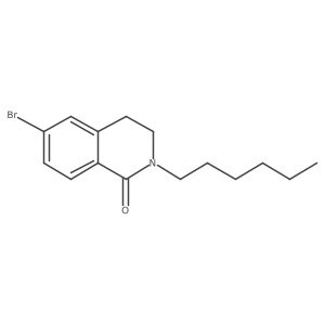 6-Bromo-2-hexyl-3,4-dihydro-1(2H)-isoquinolinone Structure