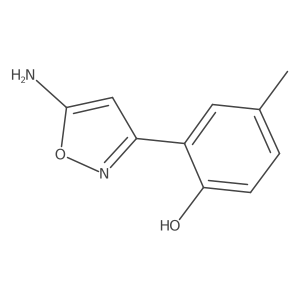 2-(5-Amino-1,2-oxazol-3-yl)-4-methylphenol结构式