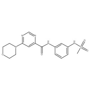 N-(3-(methylsulfonamido)phenyl)-6-morpholinopyrimidine-4-carboxamide Structure