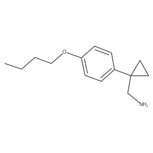 (1-(4-Butoxyphenyl)cyclopropyl)methanamine Structure