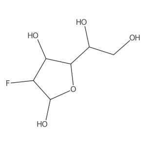 (2S,3R,4S,5S)-5-((1R)-1,2-Dihydroxyethyl)-3-fluoro-tetrahydrofuran-2,4-diol Structure