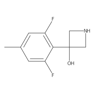 3-(2,6-Difluoro-4-methylphenyl)azetidin-3-ol结构式