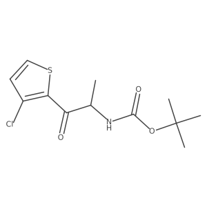 tert-butyl N-[1-(3-chlorothiophen-2-yl)-1-oxopropan-2-yl]carbamate Structure