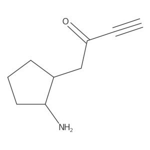 1-(2-Aminocyclopentyl)but-3-yn-2-one结构式
