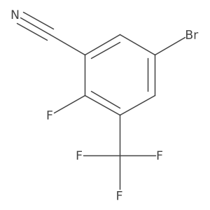 5-Bromo-2-fluoro-3-(trifluoromethyl)benzonitrile Structure