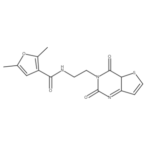 N-[2-(2,4-dioxo-4aH-thieno[3,2-d]pyrimidin-3-yl)ethyl]-2,5-dimethylfuran-3-carboxamide结构式