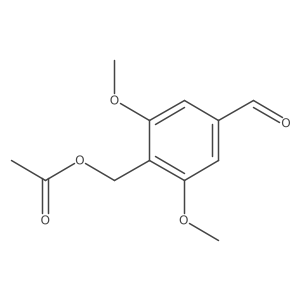 4-[(Acetyloxy)methyl]-3,5-dimethoxybenzaldehyde结构式