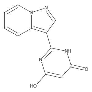 6-Hydroxy-2-pyrazolo[1,5-a]pyridin-3-yl-4(3h)-pyrimidinone结构式