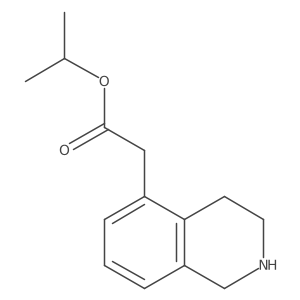 Propan-2-yl 2-(1,2,3,4-tetrahydroisoquinolin-5-yl)acetate结构式