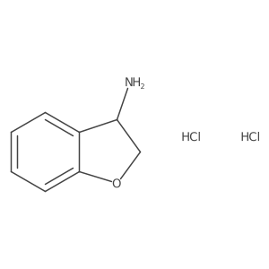 (3R)-2,3-dihydro-1-benzofuran-3-amine dihydrochloride结构式