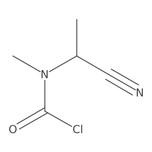 N-(1-cyanoethyl)-N-methylcarbamoyl chloride结构式