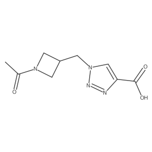 1-((1-acetylazetidin-3-yl)methyl)-1H-1,2,3-triazole-4-carboxylic acid结构式