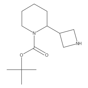 Tert-butyl 2-(azetidin-3-yl)piperidine-1-carboxylate结构式