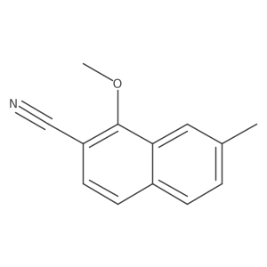 1-Methoxy-7-methylnaphthalene-2-carbonitrile结构式
