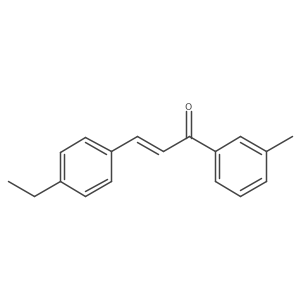 (2E)-3-(4-Ethylphenyl)-1-(3-methylphenyl)prop-2-en-1-one结构式