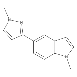 1-methyl-5-(1-methyl-1H-pyrazol-3-yl)-1H-indole Structure