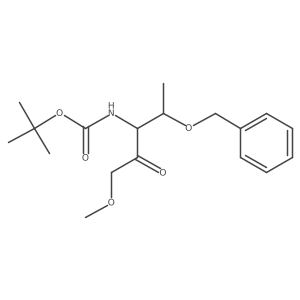 tert-butyl N-[4-(benzyloxy)-1-methoxy-2-oxopentan-3-yl]carbamate结构式