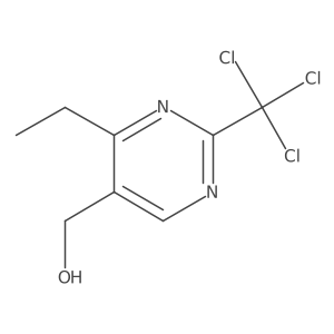 [4-Ethyl-2-(trichloromethyl)pyrimidin-5-yl]methanol结构式