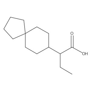 2-{Spiro[4.5]decan-8-yl}butanoic acid结构式