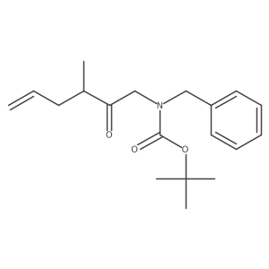 tert-butyl N-benzyl-N-(3-methyl-2-oxohex-5-en-1-yl)carbamate结构式