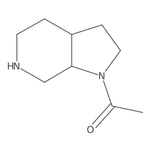 rac-1-[(3aR,7aS)-octahydro-1H-pyrrolo[2,3-c]pyridin-1-yl]ethan-1-one Structure