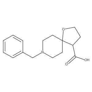 8-Benzyl-1-oxa-8-azaspiro[4.5]decane-4-carboxylic acid Structure