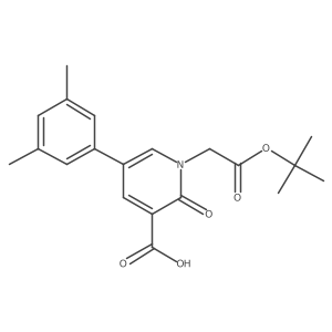 1-[2-(Tert-butoxy)-2-oxoethyl]-5-(3,5-dimethylphenyl)-2-oxo-1,2-dihydropyridine-3-carboxylic acid Structure