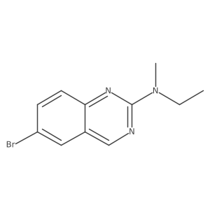 6-bromo-N-ethyl-N-methylquinazolin-2-amine Structure