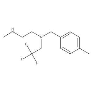 [2-(Methylamino)ethyl][(4-methylphenyl)methyl](2,2,2-trifluoroethyl)amine Structure
