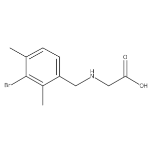 2-{[(3-Bromo-2,4-dimethylphenyl)methyl]amino}acetic acid结构式