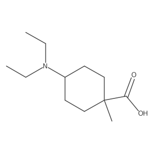4-(Diethylamino)-1-methylcyclohexane-1-carboxylic acid结构式