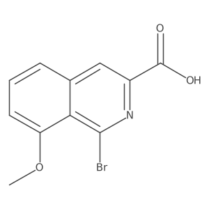 1-Bromo-8-methoxyisoquinoline-3-carboxylic acid Structure