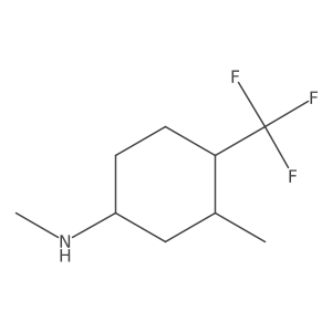 N,3-dimethyl-4-(trifluoromethyl)cyclohexan-1-amine结构式