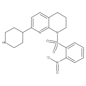 1-(2-Nitrobenzenesulfonyl)-7-(piperidin-4-yl)-1,2,3,4-tetrahydro-1,8-naphthyridine Structure