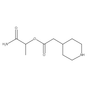 1-Amino-1-oxopropan-2-yl 2-(piperidin-4-yl)acetate Structure