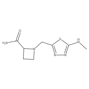1-{[5-(Methylamino)-1,3,4-thiadiazol-2-yl]methyl}azetidine-2-carboxamide结构式