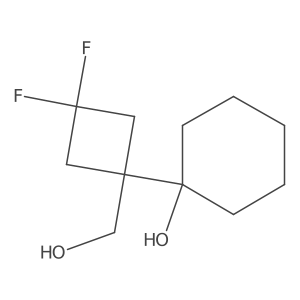 1-[3,3-Difluoro-1-(hydroxymethyl)cyclobutyl]cyclohexan-1-ol Structure