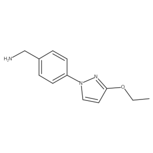 [4-(3-ethoxy-1H-pyrazol-1-yl)phenyl]methanamine Structure