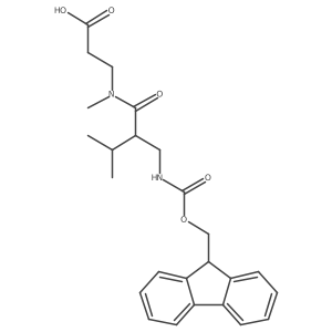 3-{2-[({[(9H-fluoren-9-yl)methoxy]carbonyl}amino)methyl]-N,3-dimethylbutanamido}propanoic acid结构式