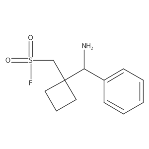{1-[Amino(phenyl)methyl]cyclobutyl}methanesulfonyl fluoride Structure