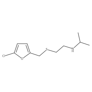 (2-{[(5-Chlorofuran-2-yl)methyl]sulfanyl}ethyl)(propan-2-yl)amine Structure