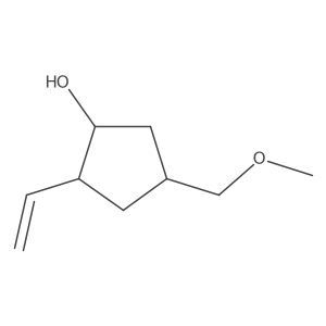 2-Ethenyl-4-(methoxymethyl)cyclopentan-1-ol Structure