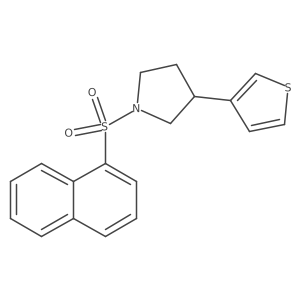 1-(1-naphthylsulfonyl)-3-(3-thienyl)pyrrolidine Structure