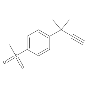 1-Methanesulfonyl-4-(2-methylbut-3-yn-2-yl)benzene Structure
